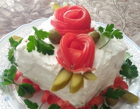 パーティにぴったり☆チキンケーキ☆