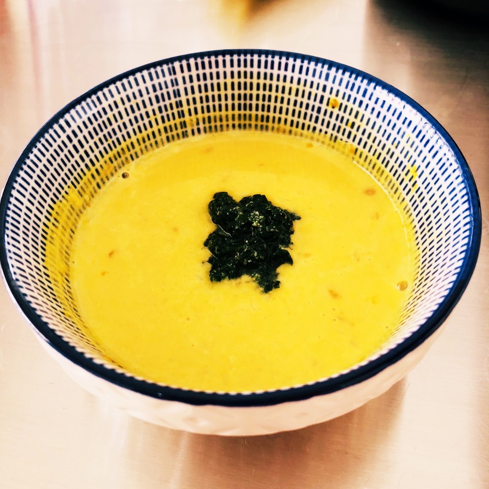 かぼちゃの豆乳おうどん 離乳食中期 レシピ 作り方 By はるる14 クックパッド 簡単おいしいみんなのレシピが350万品