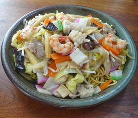 おいしい長崎風太麺皿うどん