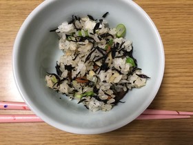 ひじきの簡単チャーハン