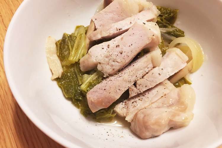 シンプル 豚ロースと白菜の白ワイン蒸し レシピ 作り方 By Hum86 クックパッド 簡単おいしいみんなのレシピが350万品