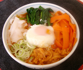 南関あげ in キムチうどん