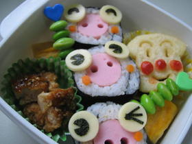 ブタさん太巻き*お弁当&パーティーにも♪