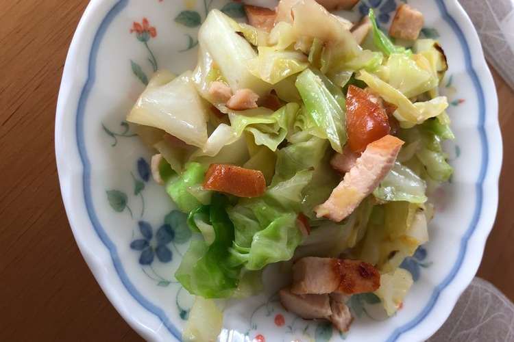 簡単 スモークチキンでキャベツ炒め レシピ 作り方 By めりーがっつさぶ クックパッド