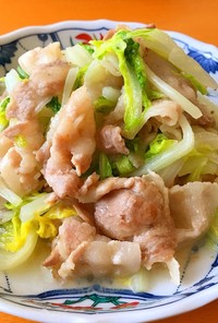 白菜と豚バラの塩麹炒め！