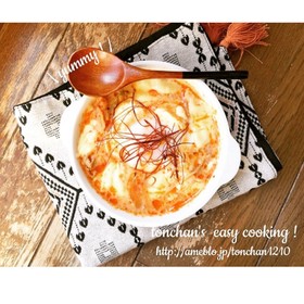 包丁なし!簡単チーズ豆乳スンドゥブ