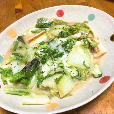 【京都丹波】白菜と焼きネギの味噌チーズ焼の写真