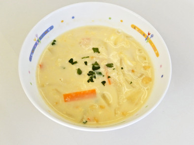 卵コーンスープの写真