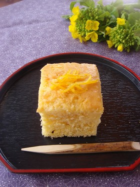 柚子の日本酒ケーキ