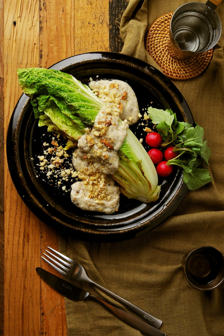 白菜のグリル 酒粕バーニャカウダ風ソースの画像