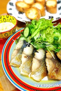 魚料理♡簡単フライパンdeサバのムニエル