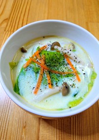 しめじ＆キャベツ❀豆乳食べるスープ