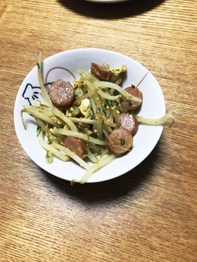 もやし炒めカレー風味