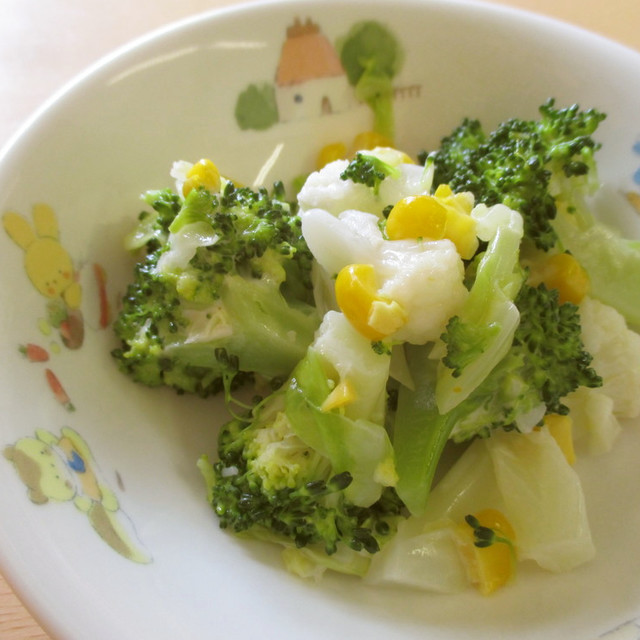 花野菜サラダ 保育園給食 レシピ 作り方 By 杉並区の給食 クックパッド 簡単おいしいみんなのレシピが350万品