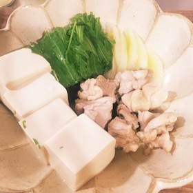 簡単レンジで湯豆腐?温豆腐?温奴?1人鍋