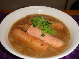 おさかなソーセージのおろし煮