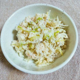糖質制限!ポテサラ風おからのサラダ