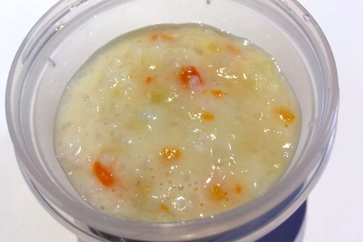 離乳食中期 豆乳野菜がゆ レシピ 作り方 By Riie クックパッド 簡単おいしいみんなのレシピが362万品
