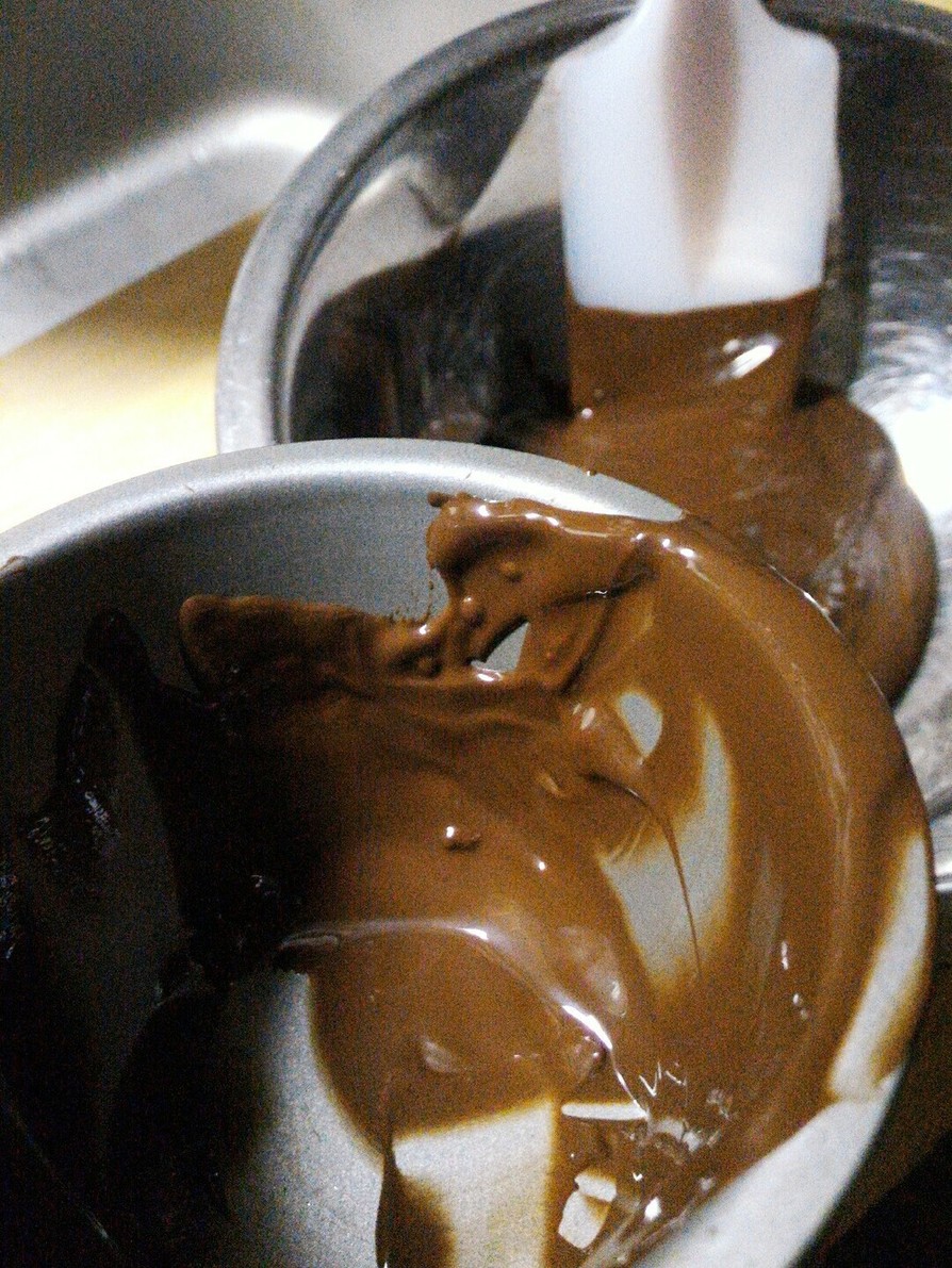 ヨーグルティアでチョコレートを溶かすの画像