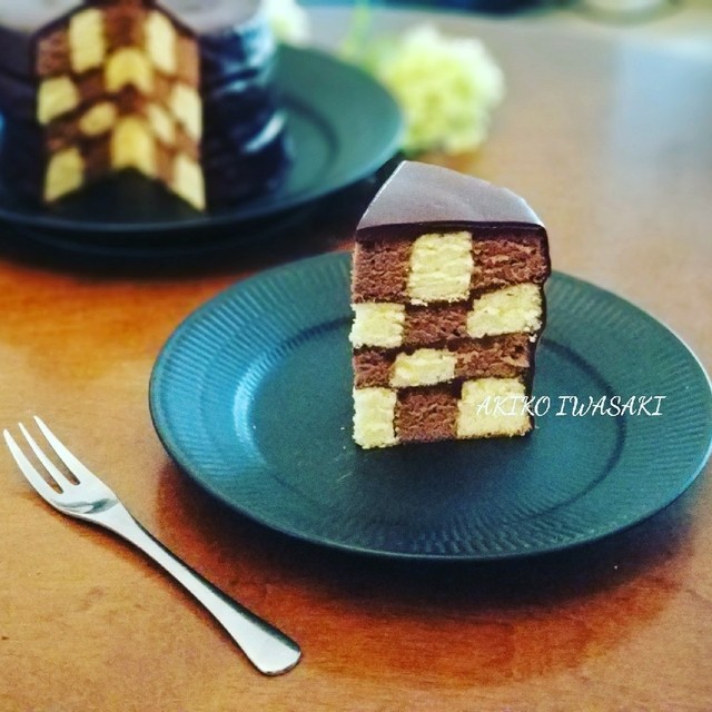 綺麗になれちゃう チェック柄ケーキ レシピ 作り方 By Akikoiwsk クックパッド