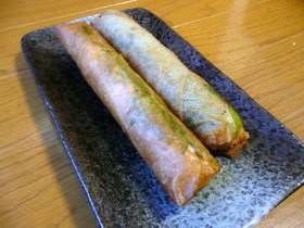 シソ香る♪おさかな春巻き