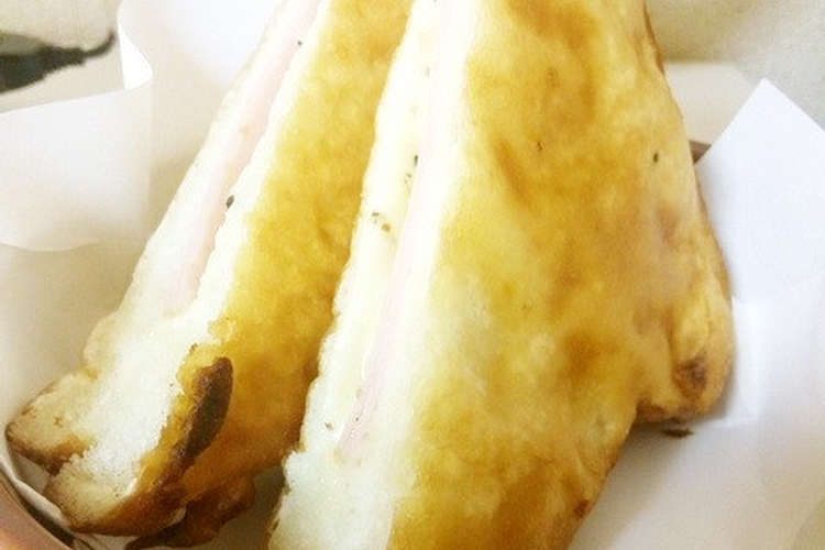 食パンで作る ハム チーズ揚げパン レシピ 作り方 By Mikitasu33 クックパッド 簡単おいしいみんなのレシピが375万品