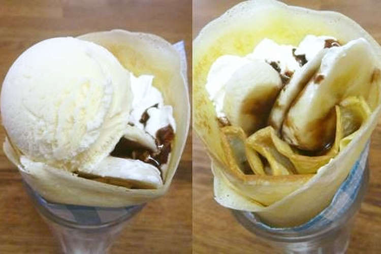 おやつにチョコバナナアイスクレープ レシピ 作り方 By 管理栄養士nako クックパッド 簡単おいしいみんなのレシピが371万品