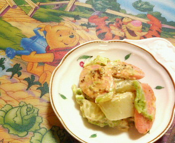 ✿白菜と❀魚肉ソーセージの✿カレマヨ和えの画像