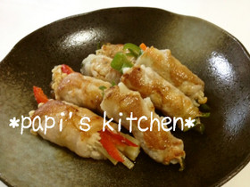 冷蔵庫一掃!お好み肉巻き(」 ̄□)」☆
