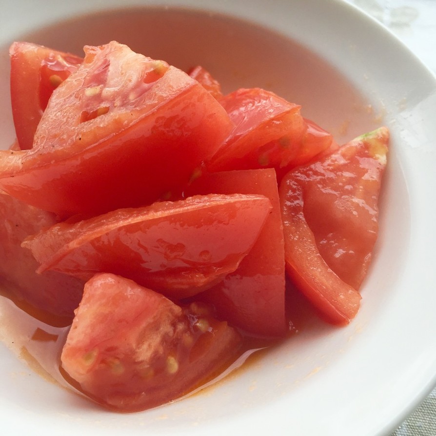 トマトのオリーブオイル炒め。の画像