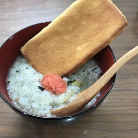 お茶漬けの素で簡単おかゆ雑炊☆