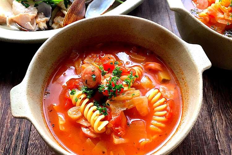 酸っぱくないミネストローネ パスタスープ レシピ 作り方 By Akicocoaki クックパッド