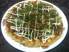 お好み焼き風キャベツオムレツ