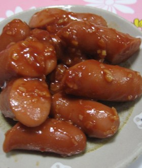 お弁当に♡えびチリ風ウィンナーノンオイル