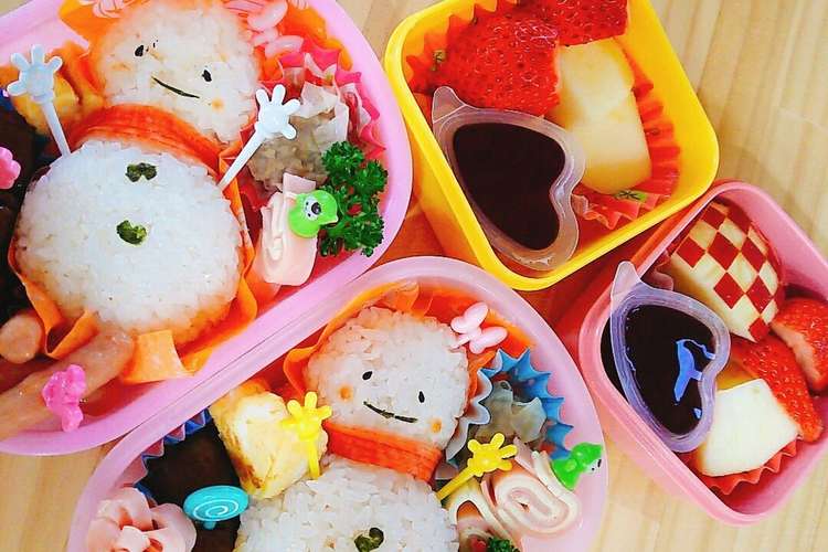 年少 年中お弁当 O簡単雪だるま弁o レシピ 作り方 By のーかーはーmama クックパッド