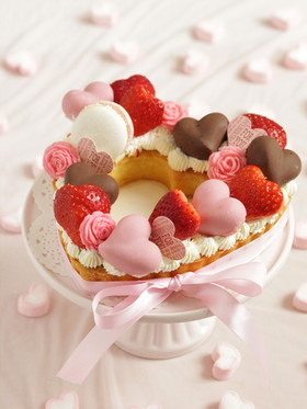 *バレンタイン♡ハートのリースタルト♪