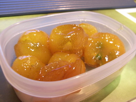 菓:”きんかんの甘露煮”