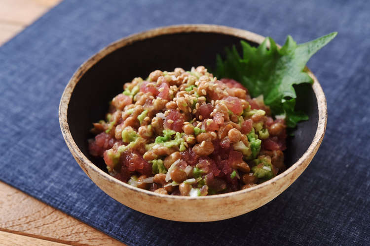 ビールのおつまみに アボカドとまぐろ納豆 レシピ 作り方 By 舟納豆 クックパッド 簡単おいしいみんなのレシピが360万品