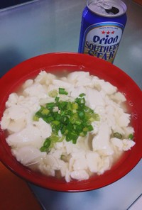 簡単ゆし豆腐そば❀（沖縄そば）