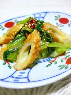 ❀簡単 青梗菜とちくわのピリッと炒め