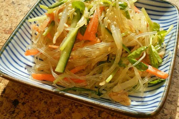 超簡単 野菜たっぷり春雨サラダ レシピ 作り方 By 料理大好き高2女子 クックパッド 簡単おいしいみんなのレシピが360万品