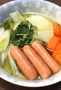 コンソメスープで彩り野菜!(^^)!
