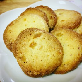 オレンジピールとホワイトチョコのクッキー