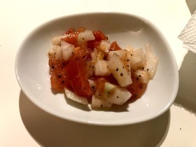 春玉ねぎとトマトのマリネ