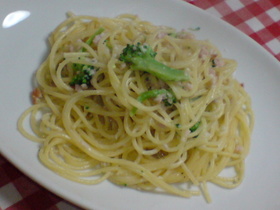 ハムのクリームパスタ♪