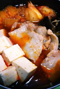 【麻婆豆腐の素で】麻婆鍋
