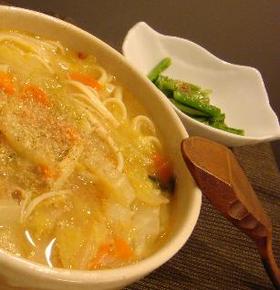 寒い日に*簡単ぽかぽか*味噌煮込みうどん