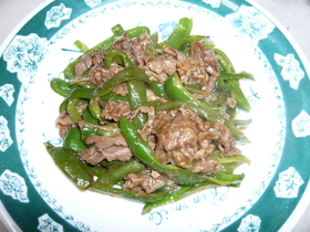 筍不要☆青椒肉絲風☆ピーマンと牛肉炒め