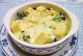 高野豆腐とおからのグラタン