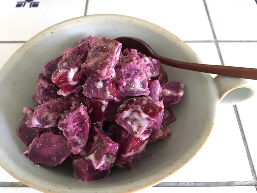 和風ドレ&マヨで♪紫芋のホットサラダの画像